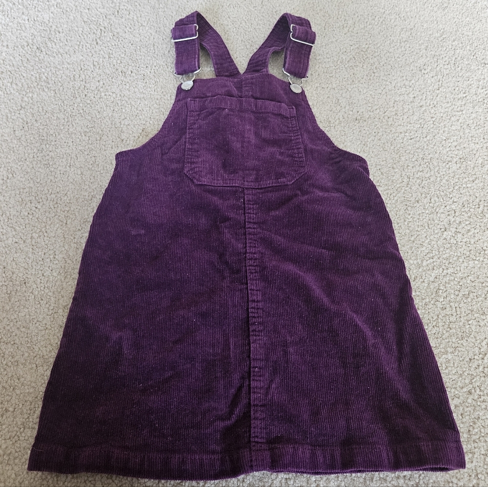 Corduroy Overall Bib Dress | art class | 6/6X | Small | Purple | EUC | Girls